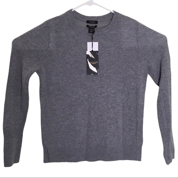 HALOGEN Crewneck Cashmere Sweater Grey Heather Small NWT - Picture 4 of 8